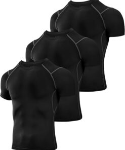 Niksa Tee Shirt Compression Homme pour Running - Baselayer Manches Longues - 2 Pièces - Athlètes