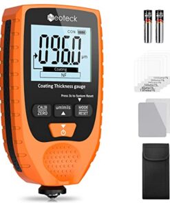 Neoteck Testeur Épaisseur Peinture Voiture 0-1500μm Fe/NFe Numérique Précise Orange