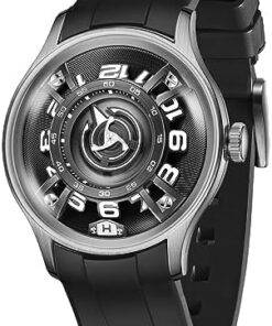 OBLVLO Montre Mécanique Automatique Hommes Super Lumineux Bleu Étanche 316L Acier