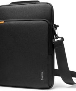 tomtoc Housse 360° Antichoc pour 16" MacBook Pro M4/M3 (2024-2019) - Sacoche d'Épaule Premium Noir