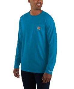 Carhartt T-Shirt À Manches Longues Force Relaxed Fit Midweight avec Poche Homme