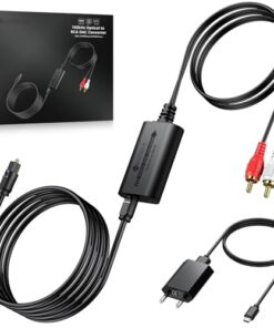 Neoteck 192kHz Convertisseur Audio DAC Bluetooth 5.0 Volume Control pour PS4 Home Cinema Blu-ray