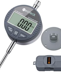 Neoteck Comparateur Numérique 0-25.4mm/1'' Précision 0.0005'' Haute Précision Électronique