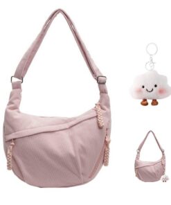Sac bandoulière Banane XFSRG pour Femme Loisirs Ajustable École Travail Voyages