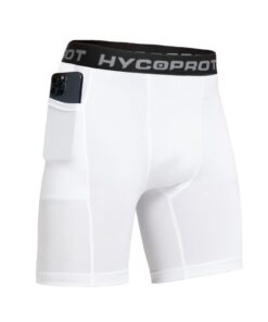 HYCOPROT Shorts de Compression Running pour Homme - Séchage Rapide et Poches Respirantes - Global Recycled Standard HY