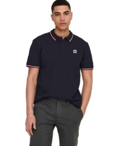 Only & Sons Polo ONSFLETCHER Polo Hommes - Élégant et Comfortable pour la Saison Élégante - 100% Coton - M-XXL - Été