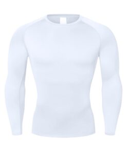 NuCamper T-Shirts de Sport Homme Compression, Séchage Rapide et Compression pour Course à Pied et Gym, Manches Longues B