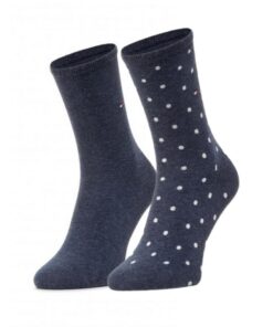 Tommy Hilfiger Classe Sock Femmes Noir (lot de 2)
