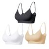 Comfyin Soutiens-Gorges rembourrés sans Coutures Yoga Sport Femme Confortable Sportif Soutien-Gorge Élastique