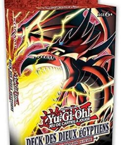 KonamiYuGiOh Deck des Dieux Egyptiens Slifer Le Dragon Celeste FR 6 ans et + 2 joueurs Cartes Guide de Duel