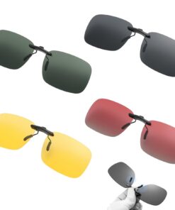 Vyanveo 4 Pièces Surlunettes de Soleil Clip pour Lunettes de Vue - Conduite, Pêche, Alpinisme et Voyages Extérieurs - Sé
