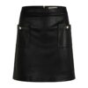Jupe Courte Noire à Coupe Évasée pour Femme – 2 Poches élégantes, Parfaite pour Sorties et Occasions Spéciales, Modèle C