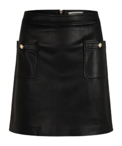 Jupe Courte Noire à Coupe Évasée pour Femme – 2 Poches élégantes, Parfaite pour Sorties et Occasions Spéciales, Modèle C