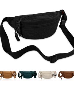 Sac Banane GIDWRIY Femmes Trendy Moon Bag Extérieur Casual Waisted Bag Casual Crossbody Bag Women Fashion Fanny Pack Ton