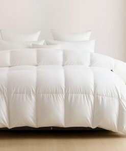 Alpes Blanc Couette Plume Premium Luxe Hiver 220x240 cm Fabrication Française High-Quality Duck Feather and Down Quilt 3