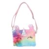 LIFKOME Sac Bandoulière Licorne Peluche pour Filles Coloré Arc-Ciel Fermeture Facile Accessoire Mignon