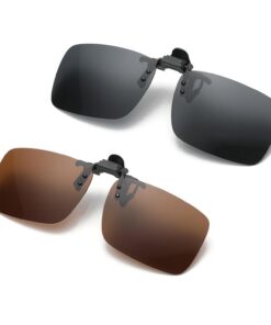 ZEACCT Lunettes de Soleil Polarisées à Clipser Rétractables pour Conduite et Pêche en Plein Air, 2 Pièces