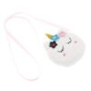 TINEASUR Messager Licorne Rosa Peluche Femme Épaule De Pochette De Rangement Sacs Pour Femmes RosePeluche