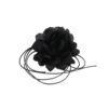 Collier Hifot Fleurs Ras De Cou Reglable Femmes Noir et Rose pour Mariée Mariage Anniversaire Fête