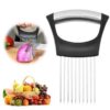 Trancheuse d'oignon en acier inoxydable pour cuisine, outil de coupe pour viande, pomme de terre et oignon (1PCS)