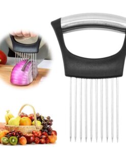 Trancheuse d'oignon en acier inoxydable pour cuisine, outil de coupe pour viande, pomme de terre et oignon (1PCS)