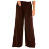 Charmoni Pantalon Femme Taille Élastique Réglable Fluide Décontracté avec Poches Taille Unique Mode Élégante pour Femmes