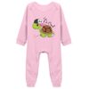 Tiansiaben Be Cool Turtle Combinaison Longues Manches Unisexe pour Enfants et Adultes
