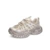 Éricat Femmes Tricottées Élévateur D'Taille Chaussures de Sports Fonctionnelles Légers Respirantes Mesh Voyager Autour d