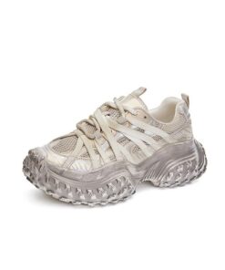 Éricat Femmes Tricottées Élévateur D'Taille Chaussures de Sports Fonctionnelles Légers Respirantes Mesh Voyager Autour d