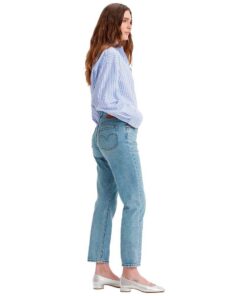 Levi's 501 Original Lightweight Cropped Short Femme En Automne Fayence Élégante Taille Élastiquée 27X32