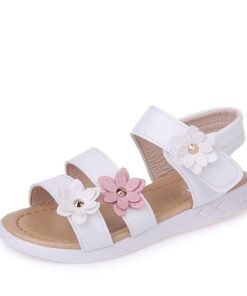 Chaussures en Cuir pour Fille - Sandales Été Clipsables - Taille 20-30