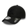 New Era 39Thirty Diamond Cap NY Yankees Noir Été Sportifs Capuchon Noir Yankees Nouvel Éra