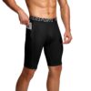 DIFLAX Short Running Homme à Séchage Rapide et Respirant Ajusté avec Poches pour Téléphone Portable Noir L