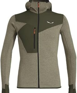 Salewa Puez 2 Dry T-shirt Homme Manches Longues Capuche Zip Randonnée