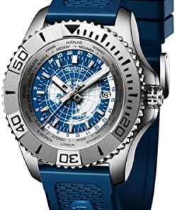 OBLVLO Montre Militaire Automatique Hommes Super Lumineux Étanché Cuir BM