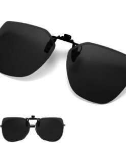 Lunettes de Vision Nocturne Verres Jaunes Polarisés Anti-Éblouissement Ultra Léger - Clip Lunettes de Soleil Unisex pour