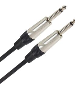 Plugger Câble Jack mâle/mâle mono 1/4 10 m Noir – Câble audio haute qualité pour amateur audio et musiciens – Câble jack