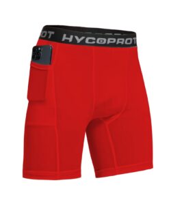 HYCOPROT Shorts de Compression pour Homme et Sport avec Poches Respirantes et Séchage Rapide Global Recycled Standard