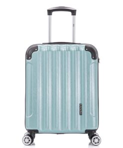 RAYKONG Valise Cabine en Polycarbonate 55x40x20cm (44L) pour Voyageurs - Protection dans Les Coins - Serrure Intégrée -