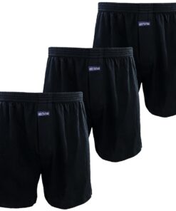 Kacouni Caleçons lâches homme 100% coton tricot amples confortables M - 3XL