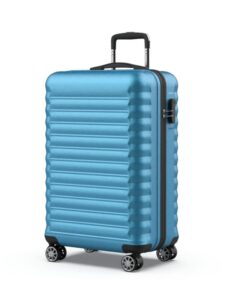 Valise NUMADA Upfly 24' ABS Résistante Bleu | Serrure Combinaison | Intérieur Compartimenté | Lumière|Résistant|Bleu | 6