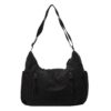 BUBEFSKD SacBandoulière Mode Délicat Nylon Daily Sac Femmes Hommes Noir
