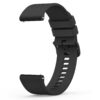 Wanme bracelet de montre en silicone 20mm, souple et réversible, noir pour homme et femme