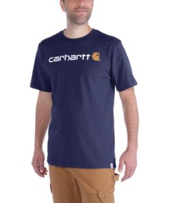 Carhartt T-Shirt Homme Utilitaire de Travail T-Shirt de Travail S/S Core Logo Lot de 1