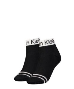 Calvin Klein Chaussettes Femme (Lot de 2) Socks Confortables pour Marche et Activités Extérieures