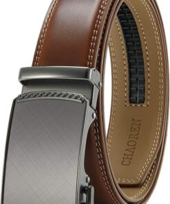 CHAOREN Ceinture Automatique Homme sans Boucle - Pour Hommes - Taille Ajustable (35 mm Largeur) - Confort et Facilité d'