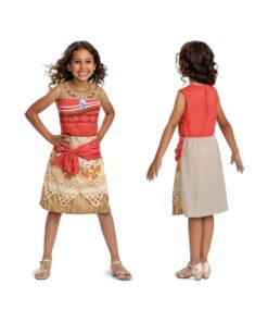 Déguisement Vaiana Disney Officiel Halloween Fille XS-S-M Déguisement Vaiana Disney Officiel Classic pour Enfant Fille D