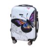 Valise cabine CELIMS Blanc 55x36x23cm 4 Roulettes TSA Cadenas