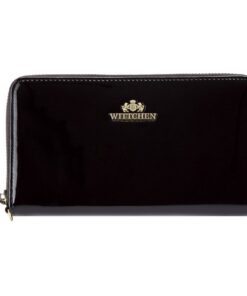 Portefeuille WITTCHEN Noir Cuir Verni Homme Été Mode Verona 19x10.5CM Horizontalement Mode