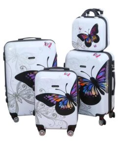 CELIMS Valise en Polycarbonate 55 65 75 cm TSA 4 Roulettes Cabine Moyenne Grande